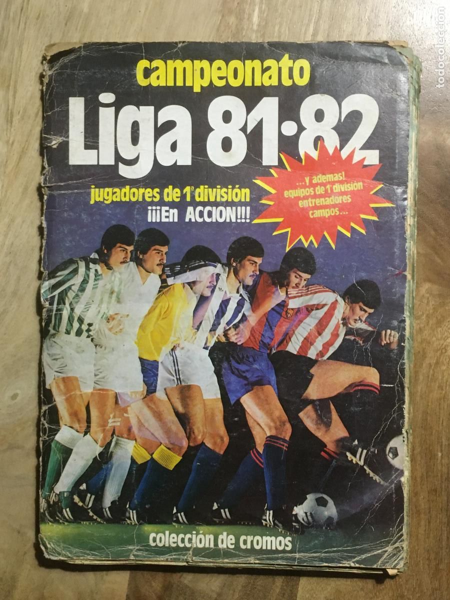 Collectionnisme sportif: liga 81 82 1981 1982 ediciones este album de cromos incompleto muchos cromos dobles y fichajes