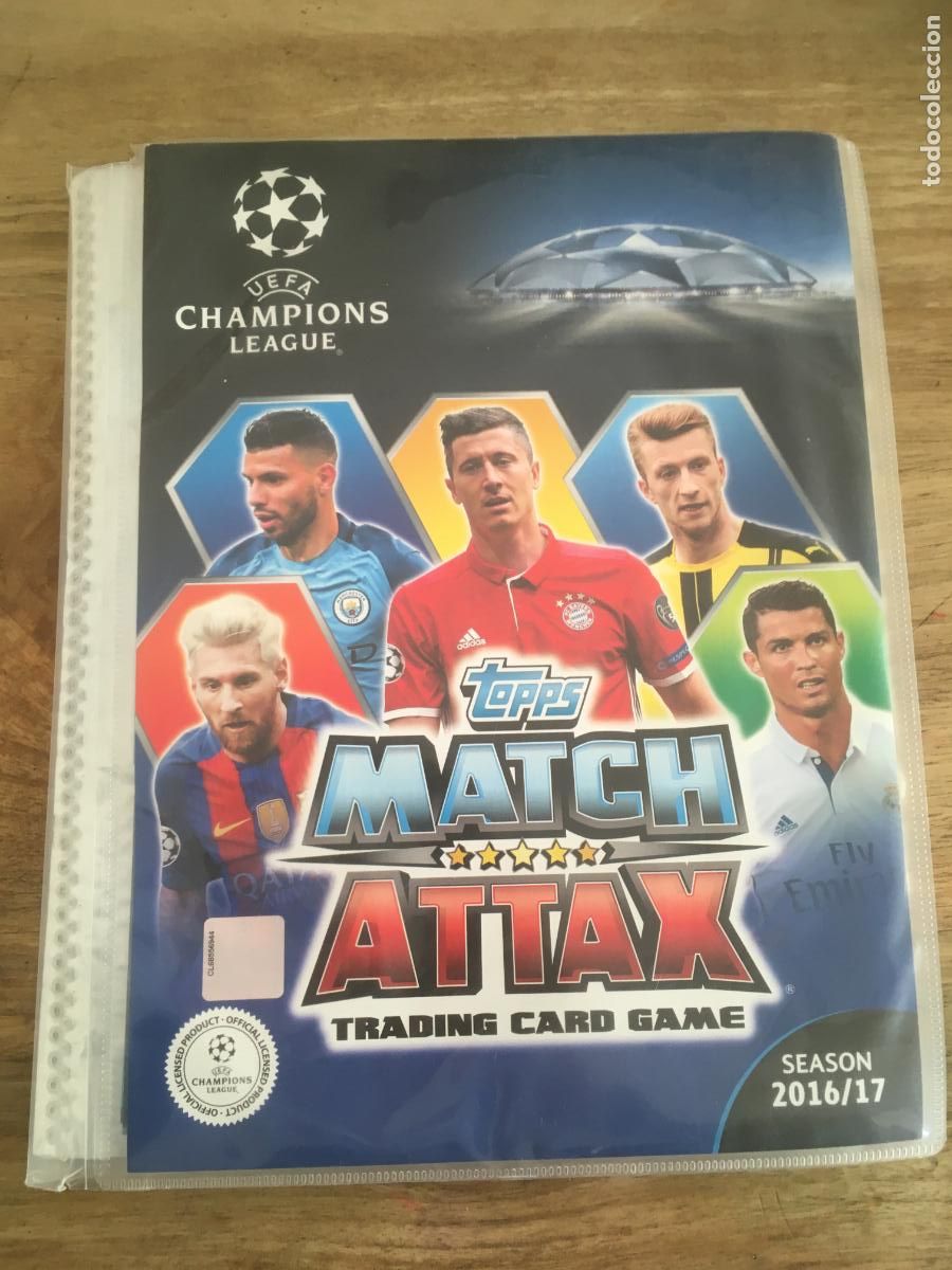 Coleccionismo deportivo: match attax champions league 2016 2017 16 17 album cromos con 282 cromos messi