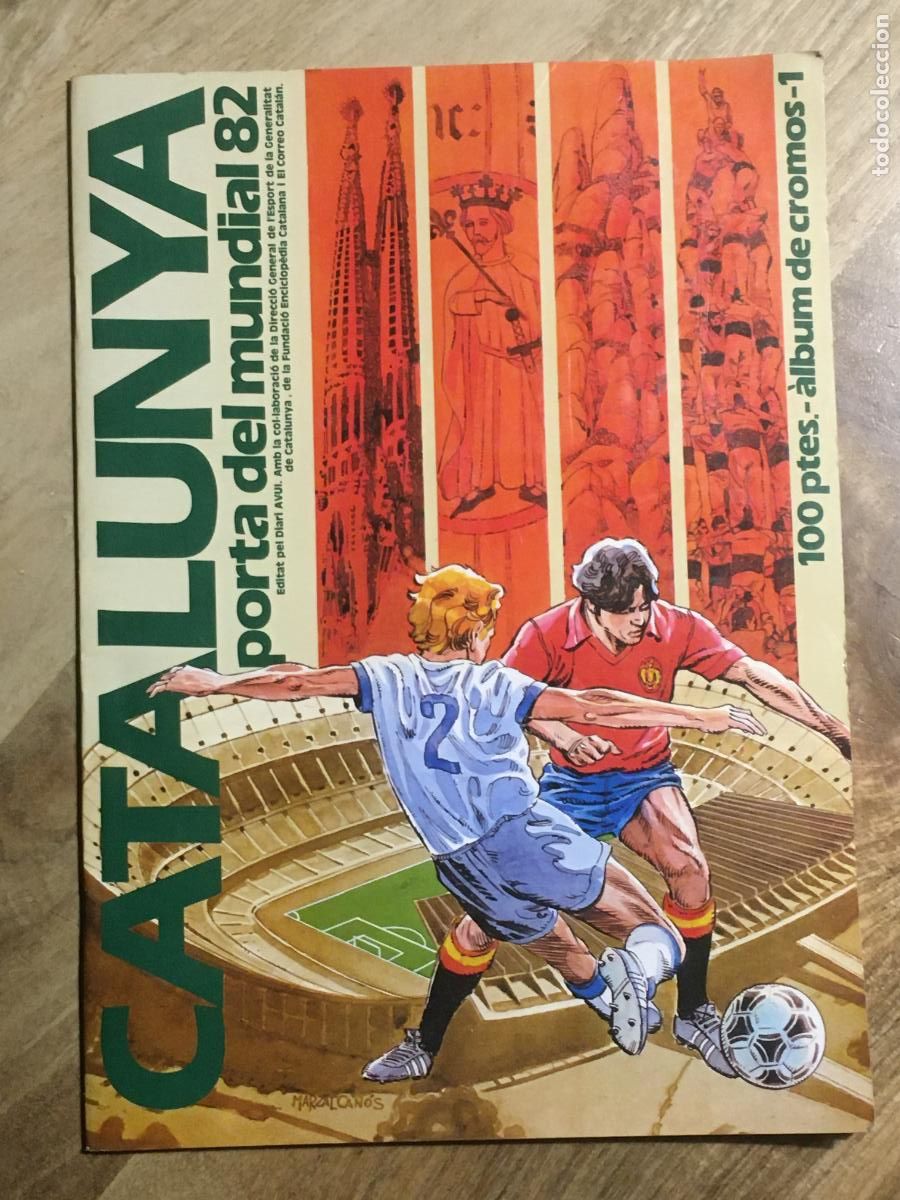 Coleccionismo deportivo: catalunya porta del mundial 82 album de cromos incompleto muy buen estado maradona