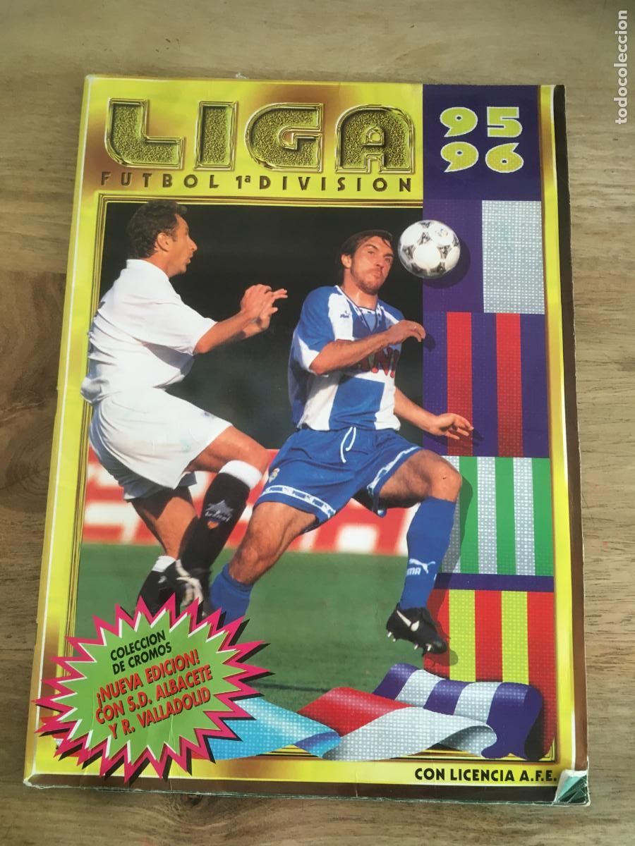 Coleccionismo deportivo: liga 1995 1996 95 96 ediciones este album de cromos incompleto con muchos cromos y dobles