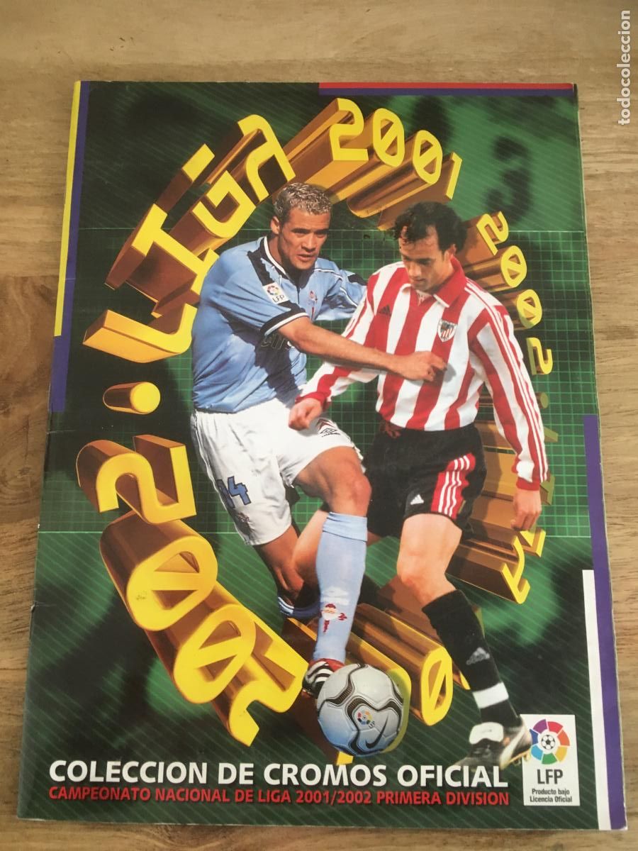 Coleccionismo deportivo: liga 2001 2002 01 02 ediciones este album de cromos incompleto con muchos cromos y dobles