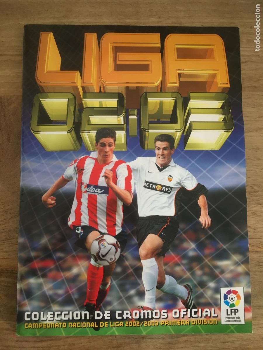 Coleccionismo deportivo: liga 2002 2003 ediciones este album de cromos incompleto con muchos cromos y dobles