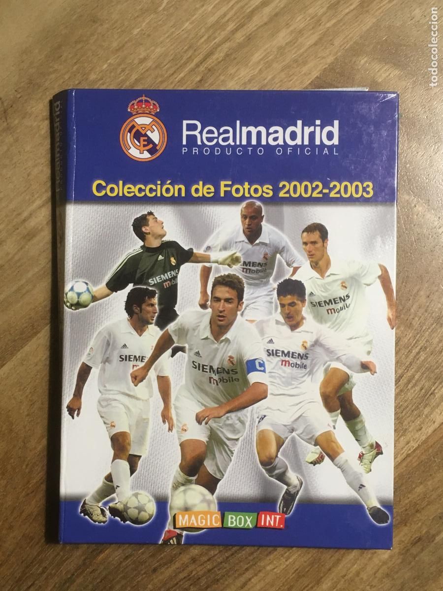 Coleccionismo deportivo: real madrid coleccion fotos 2002 2003 album de cromos incompleto perfecto estado faltan 9