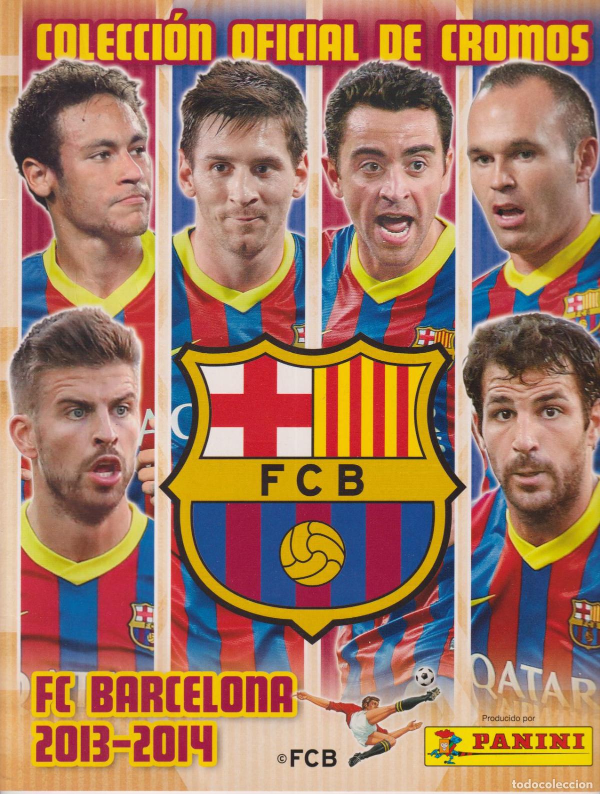 Sports collectibles: ALBUM DE CROMOS VACIO (2) OFICIAL F.C. BARCELONA LIGA FUTBOL 2013-2014 - PANINI