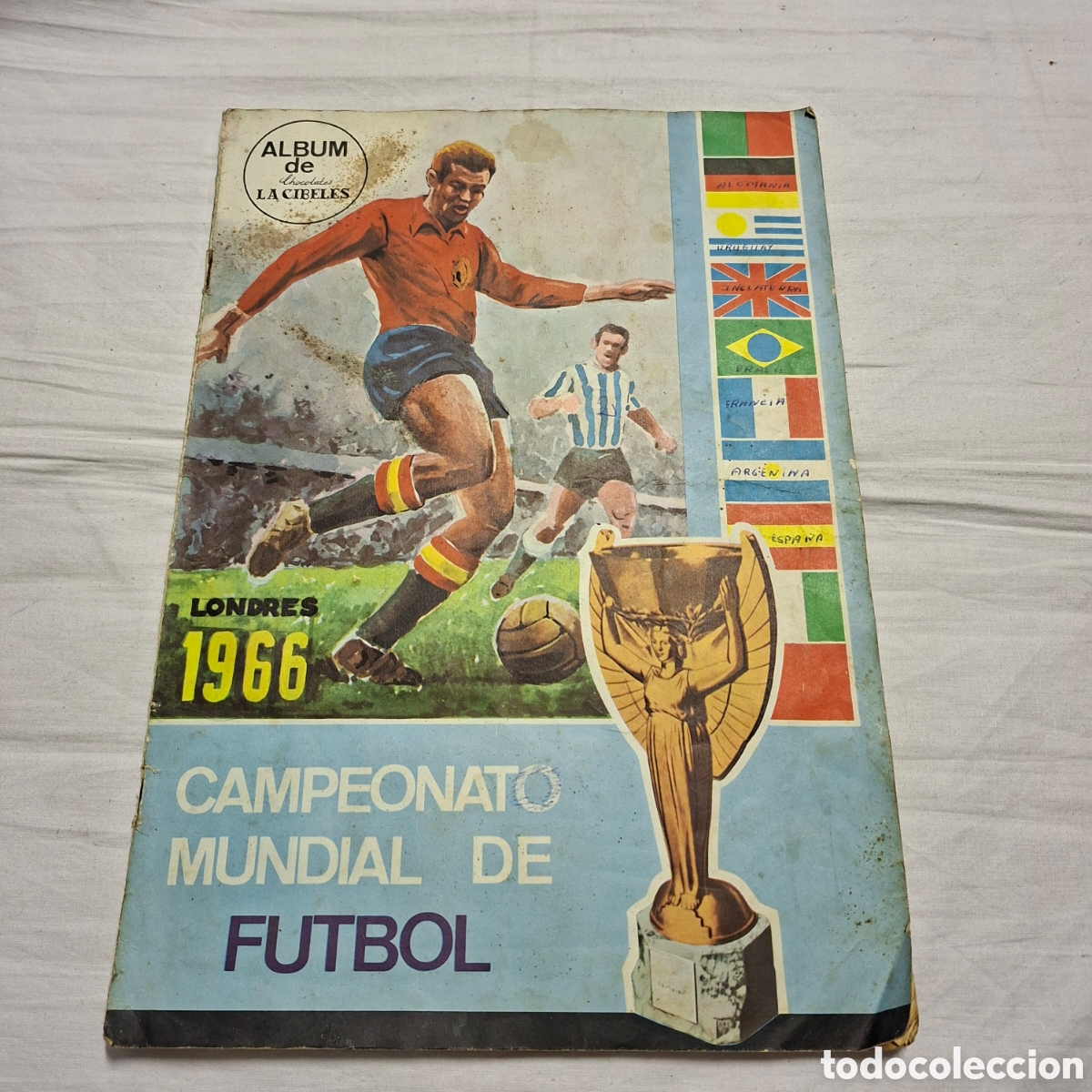 Coleccionismo deportivo: ALBUM CAMPEONATO MUNDIAL DE FUTBOL LONDRES 1966.CHOCOLATE LA CIBELES.LEER DESCRIPCION