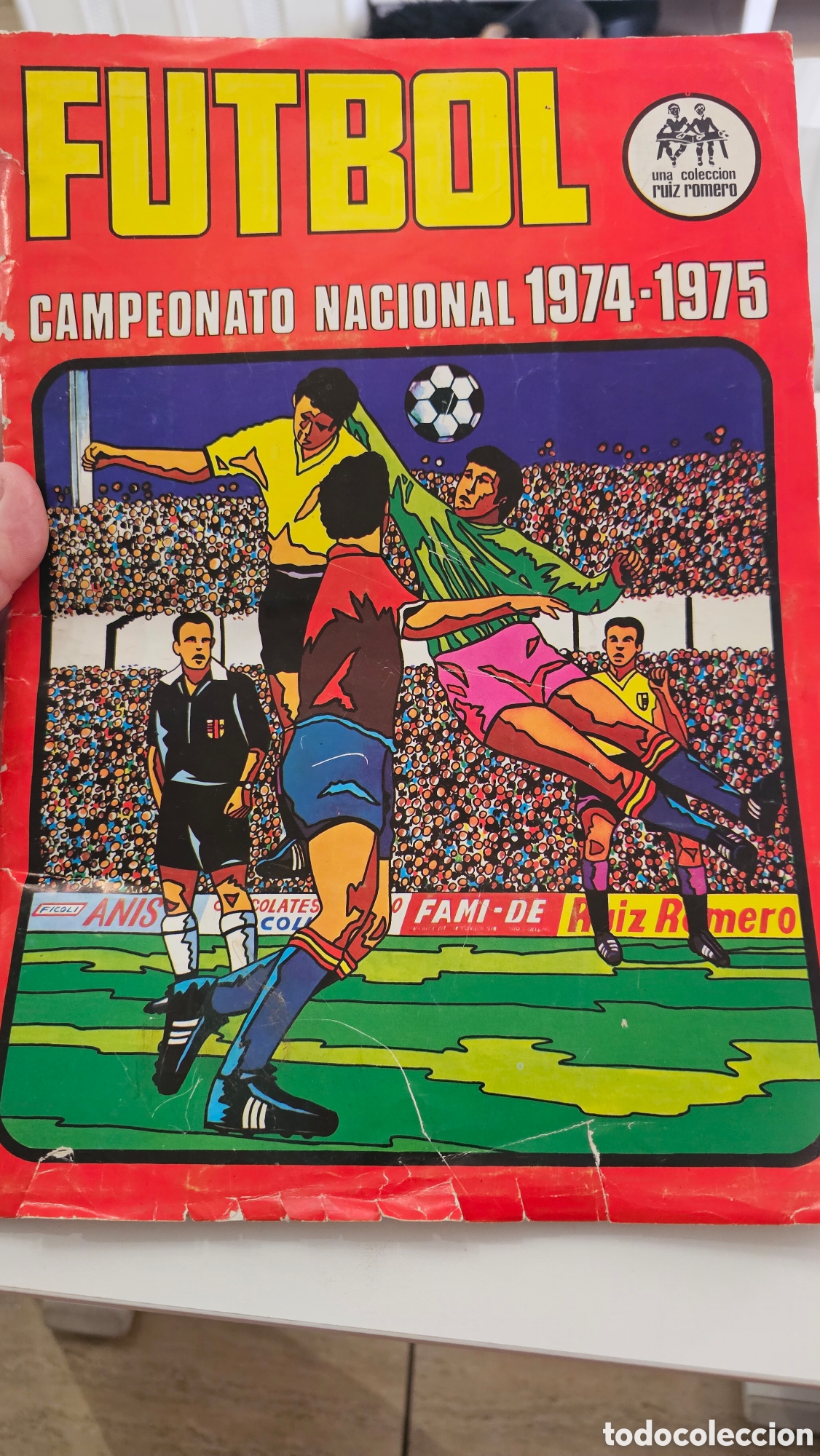 Collezionismo sportivo: Antiguo &aacute;lbum de cromos de f&uacute;tbol campeonato nacional 1974 / 1975