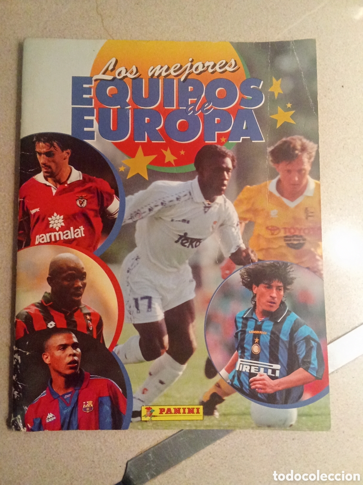 Collectionnisme sportif: ALBUM INCOMPLETO LOS MEJORES EQUIPOS DE EUROPA 1996 1997 CON HENRY