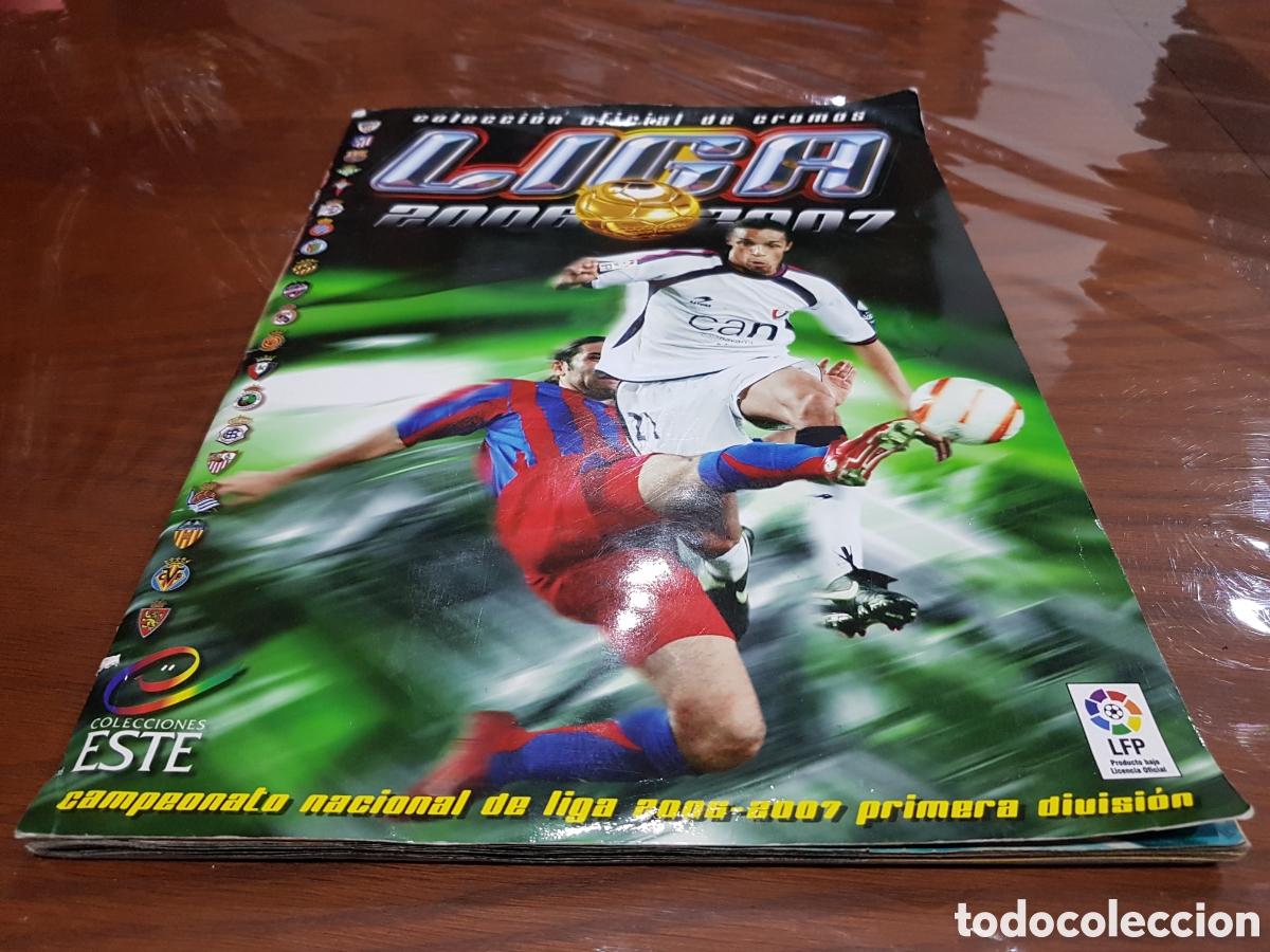 Coleccionismo deportivo: COLECCI&Oacute;N OFICIAL CROMOS LIGA 2006-2007 ALBUM CON CROMOS (INCLUYE LEO MESSI)