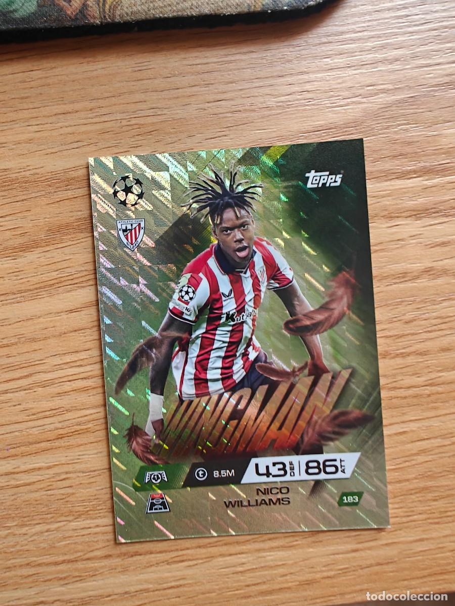 Coleccionismo deportivo: Nico Williams 183 Match Attax Extra 25 26 Athletic Club Bilbao Wingman 2025 2026