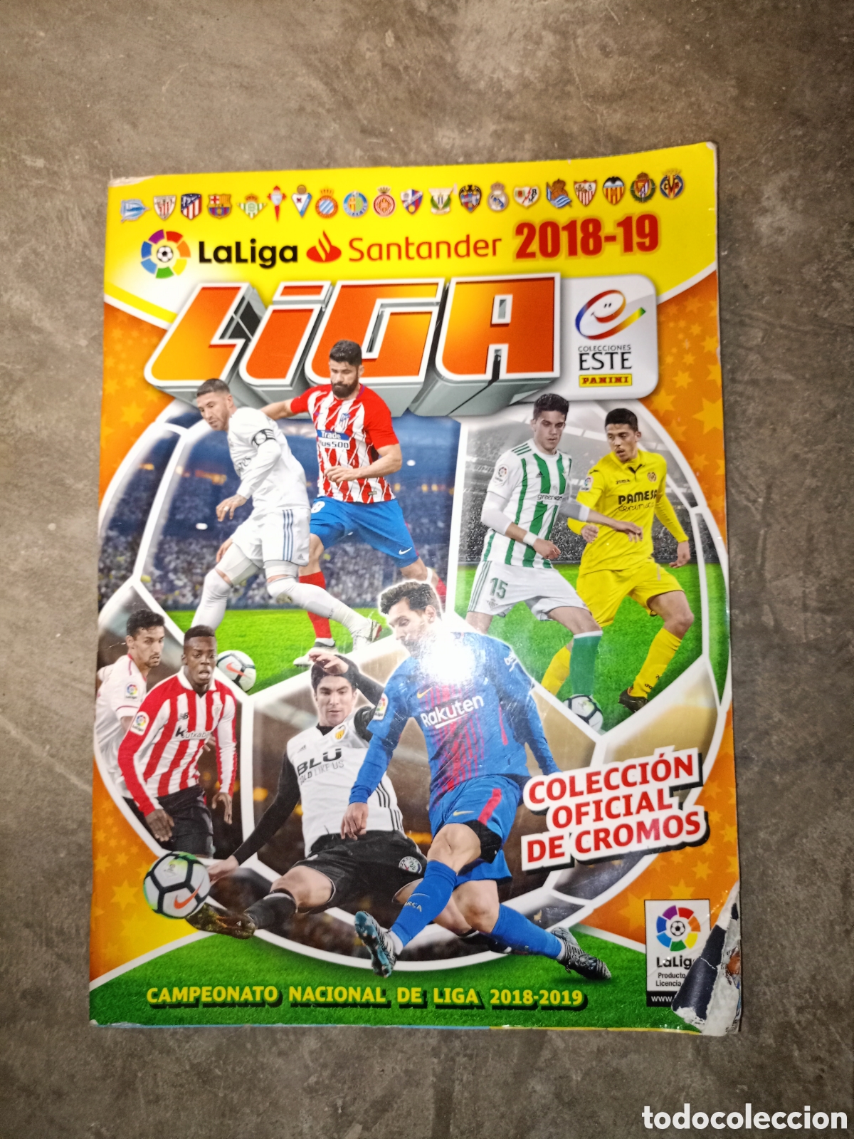 Coleccionismo deportivo: &Aacute;lbum cromos liga 2018-19 incompleto