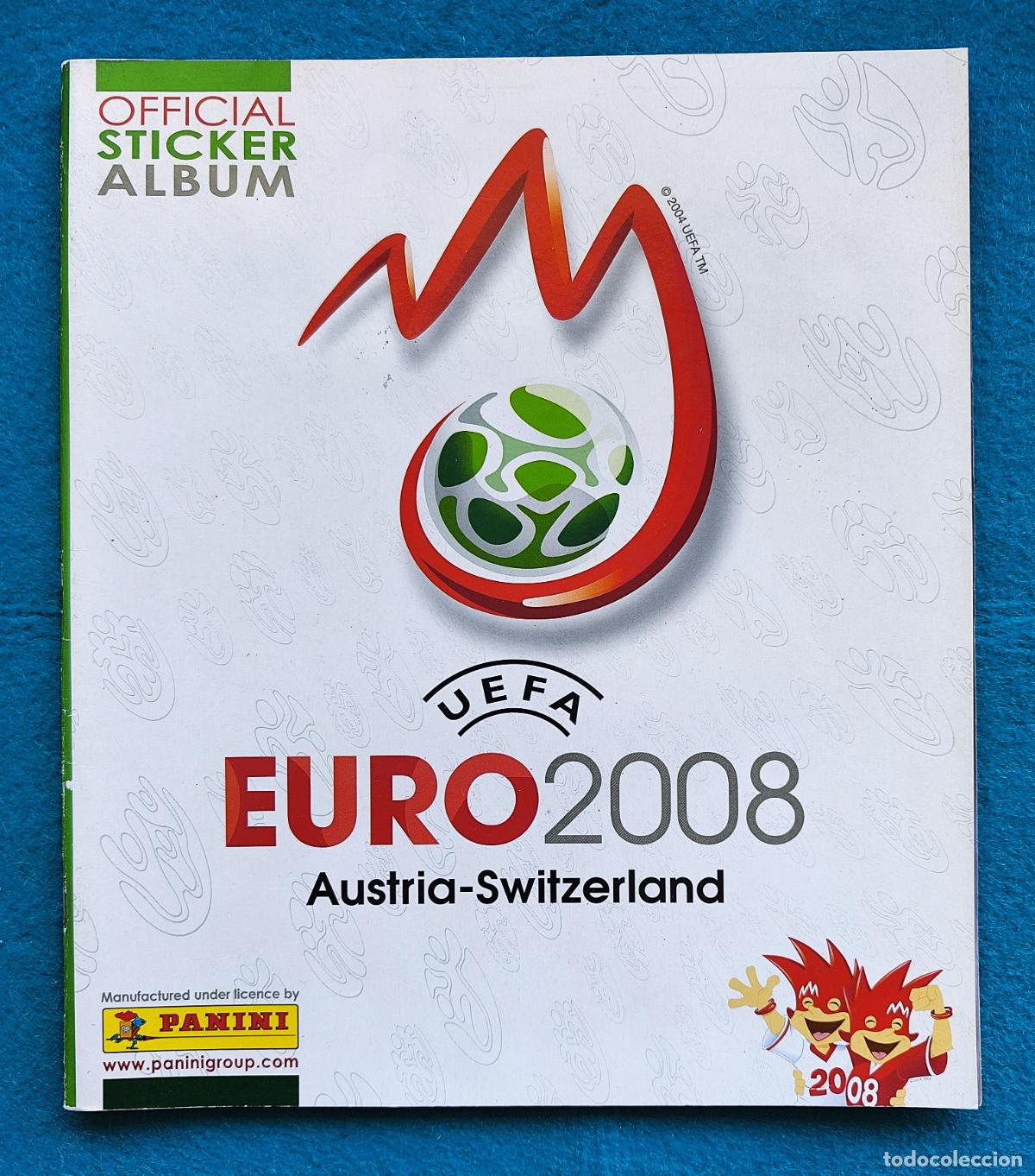 Coleccionismo deportivo: RW ALBUM CROMOS FUTBOL INCOMPLETO EURO 2008 AUSTRIA SWITZERLAND PANINI STICKER ALBUM N.&ordm; 5