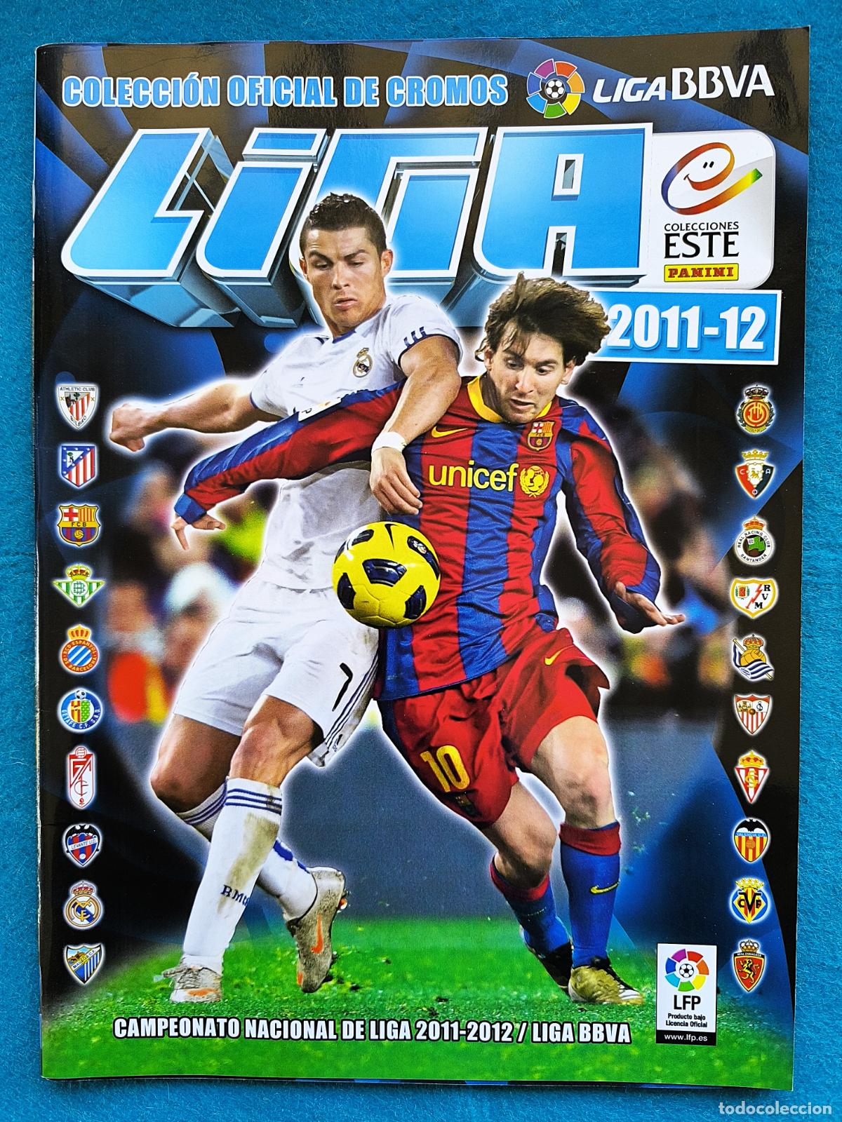 Coleccionismo deportivo: RW ALBUM CROMOS FUTBOL VACIO LIGA BBVA 2011 2012 COLECCIONES ESTE PANINI N.&ordm; 9