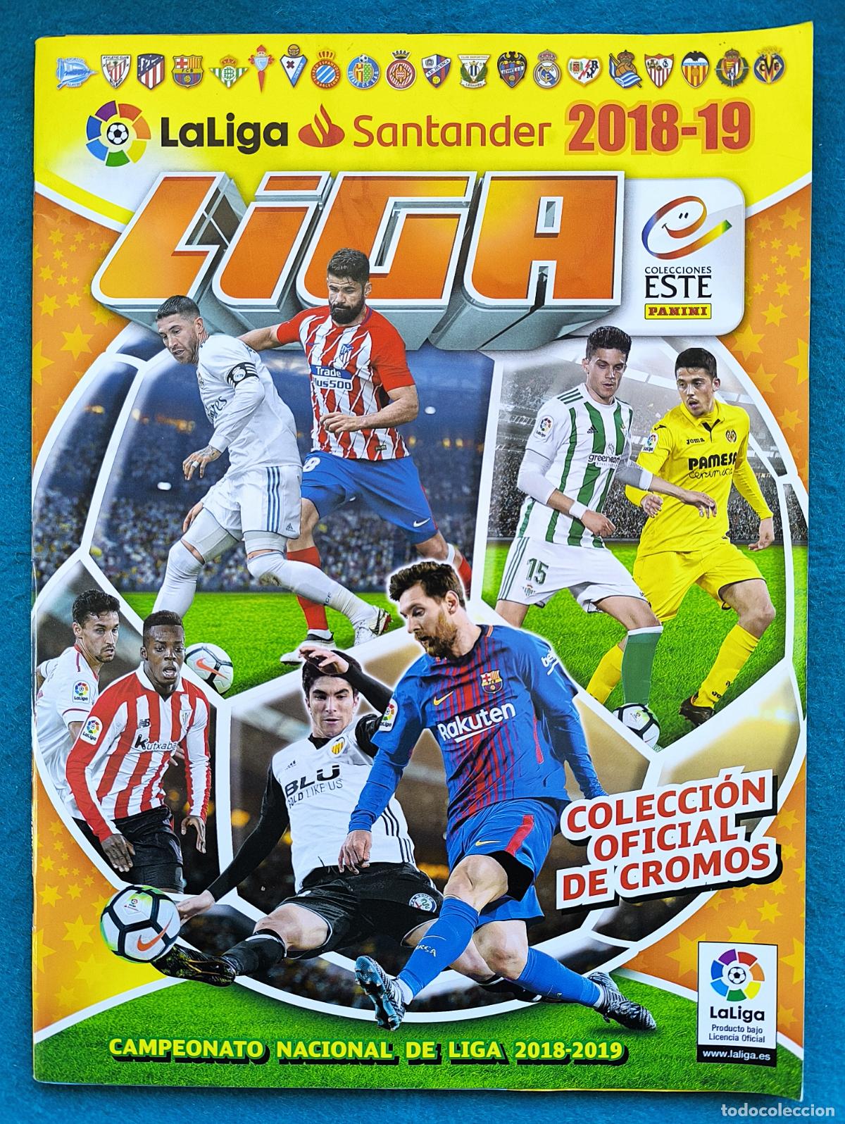Coleccionismo deportivo: RW ALBUM CROMOS FUTBOL INCOMPLETO LIGA SANTANDER 2018 2019 COLECCIONES ESTE PANINI N.&ordm; 13