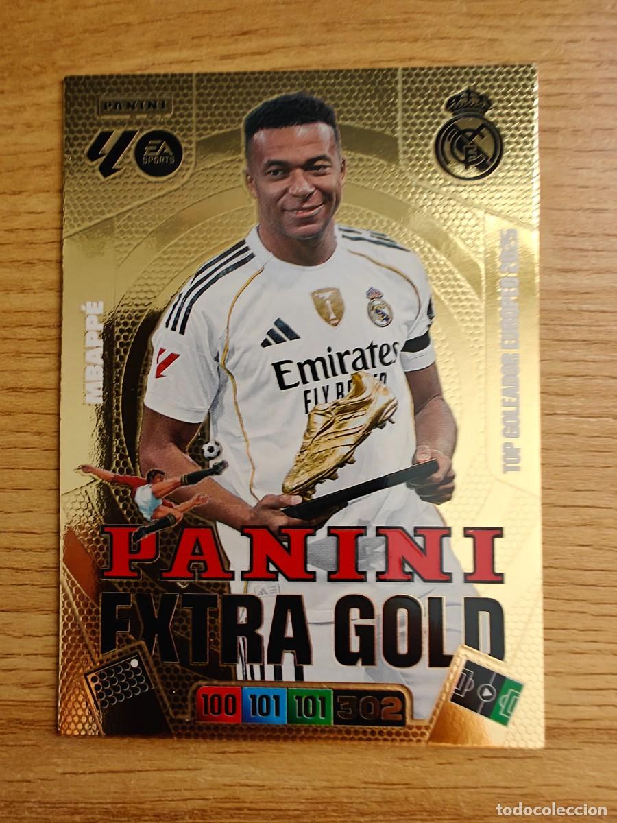 Coleccionismo deportivo: Mbappe Adrenalyn XL 25 26 Panini Extra Gold Real Madrid 2025 2026