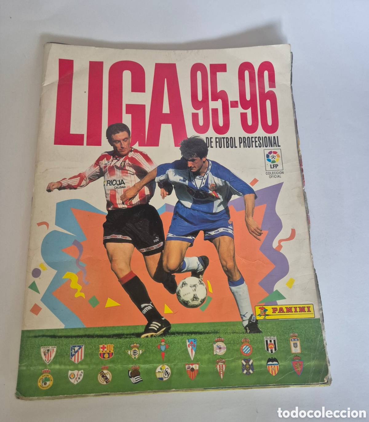 Coleccionismo deportivo: &Aacute;lbum Panini Liga 95/96 incompleto faltan 15 &uacute;ltimos