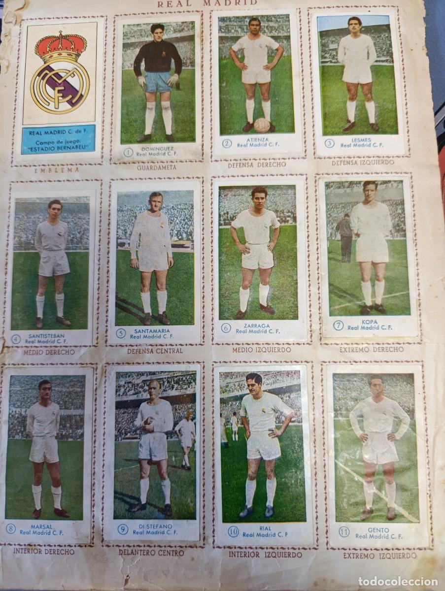 Coleccionismo deportivo: ALBUM SIN PORTADA Y CONTRAPORTADA CAMPEONATO DE FUTBOL LIGA 1957 1958 (57-58) GRAFICAS BACHENDE