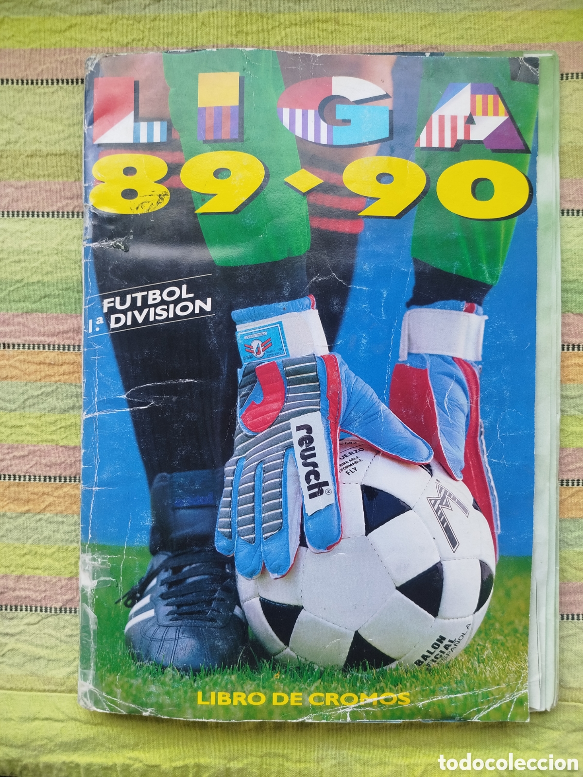 Coleccionismo deportivo: LIGA ESTE 89-90 ALBUM CON MUCHO CROMOS CASI COMPLETO