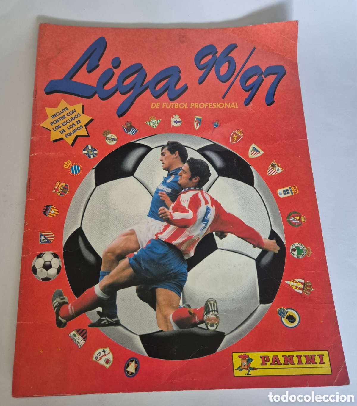 Coleccionismo deportivo: &Aacute;lbum cromos Panini Liga 96/97 incompleto
