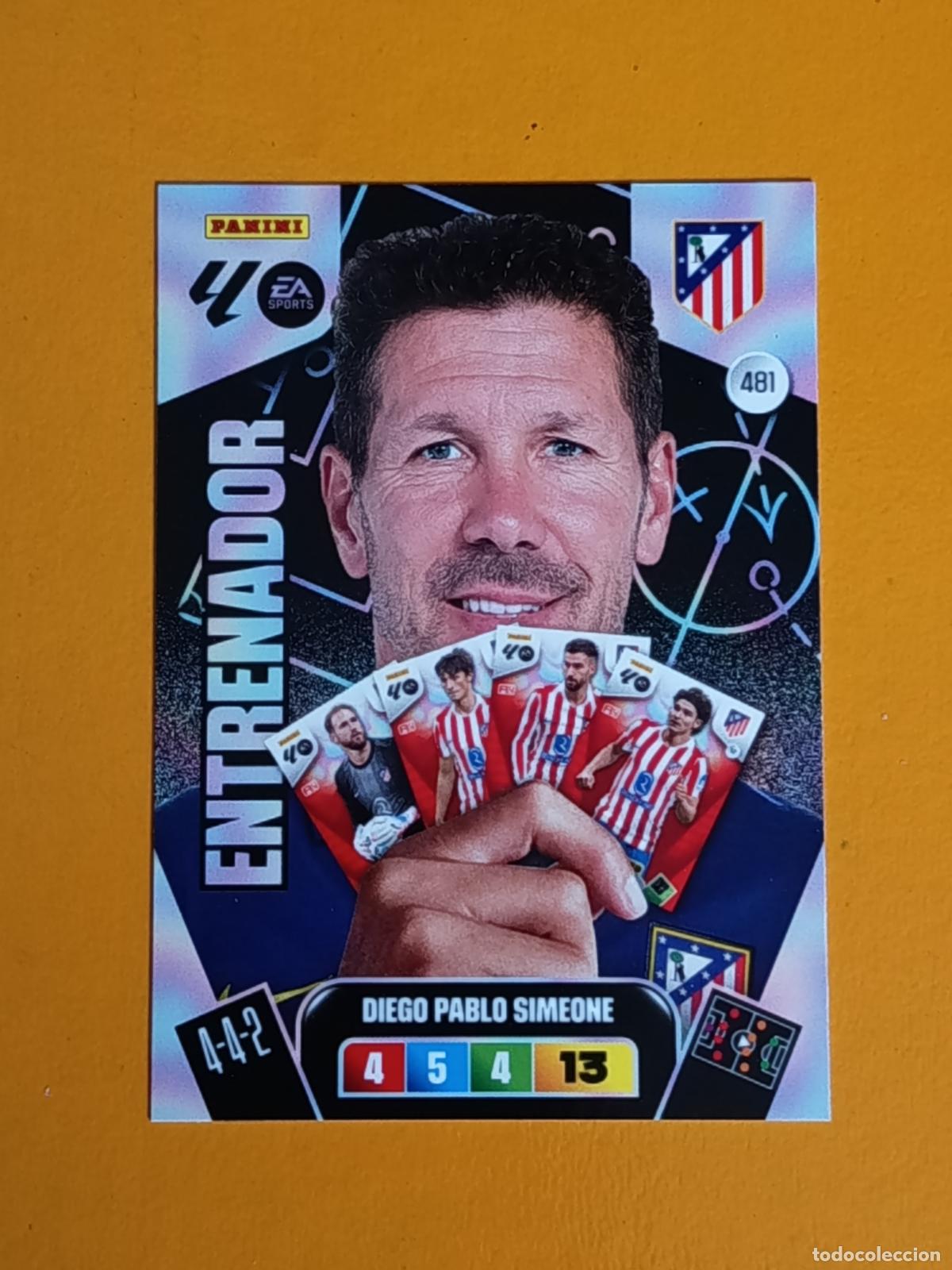 Sports collectibles: 481 SIMEONE. PLUS ENTRENADOR. ATL&Eacute;TICO DE MADRID. ADRENALYIN XL 2025-26