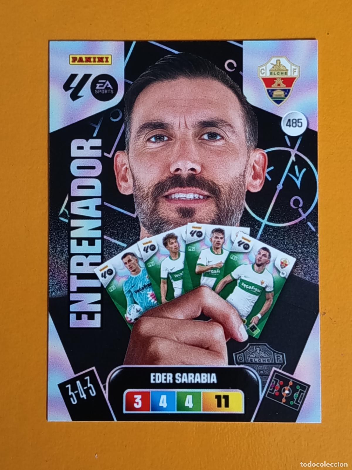 Sports collectibles: 485 EDER SARABIA. PLUS ENTRENADOR. ELCHE CF. ADRENALYIN XL 2025-26