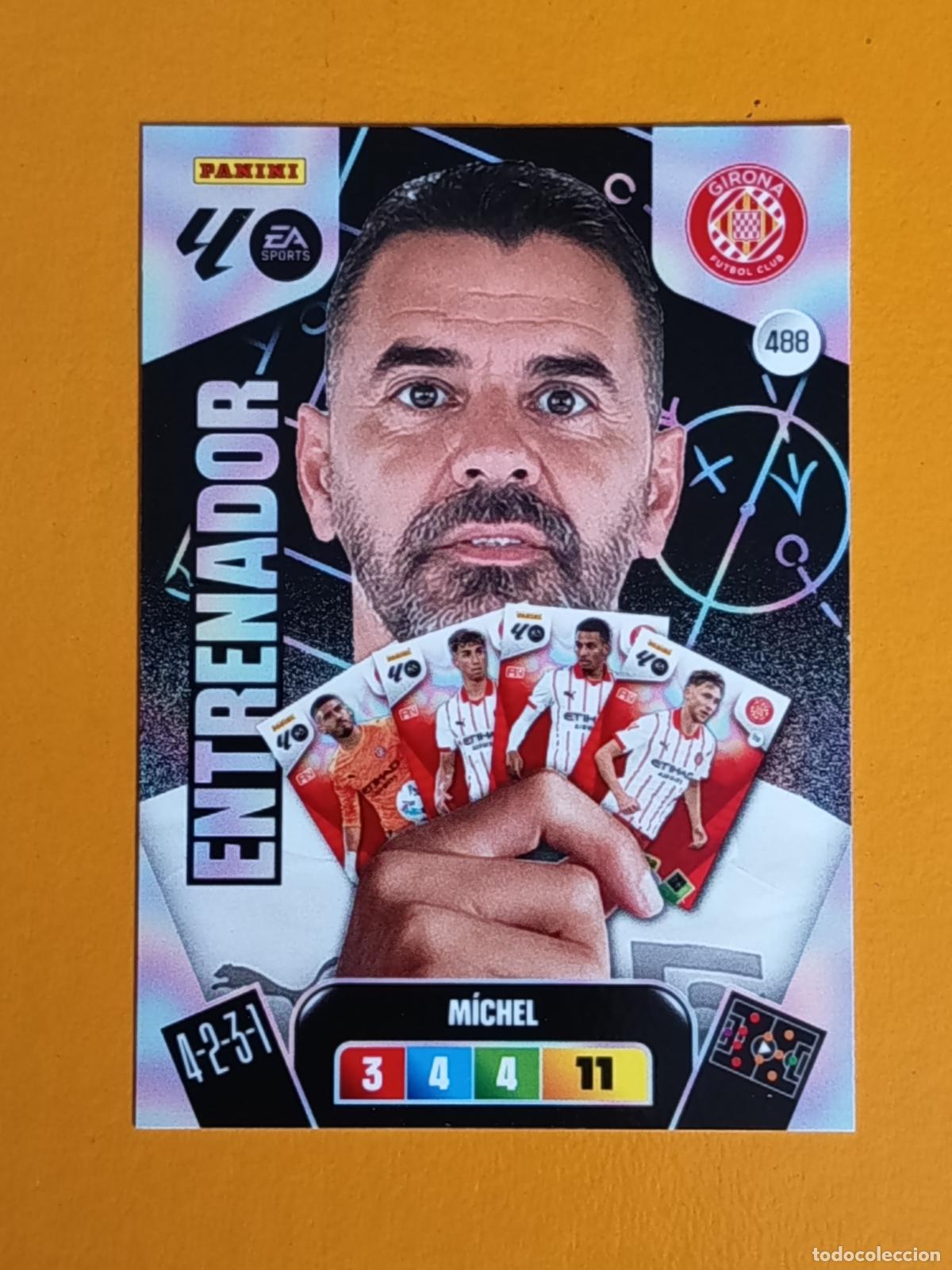 Coleccionismo deportivo: 488 MICHEL. PLUS ENTRENADOR. GIRONA FC. ADRENALYIN XL 2025-26