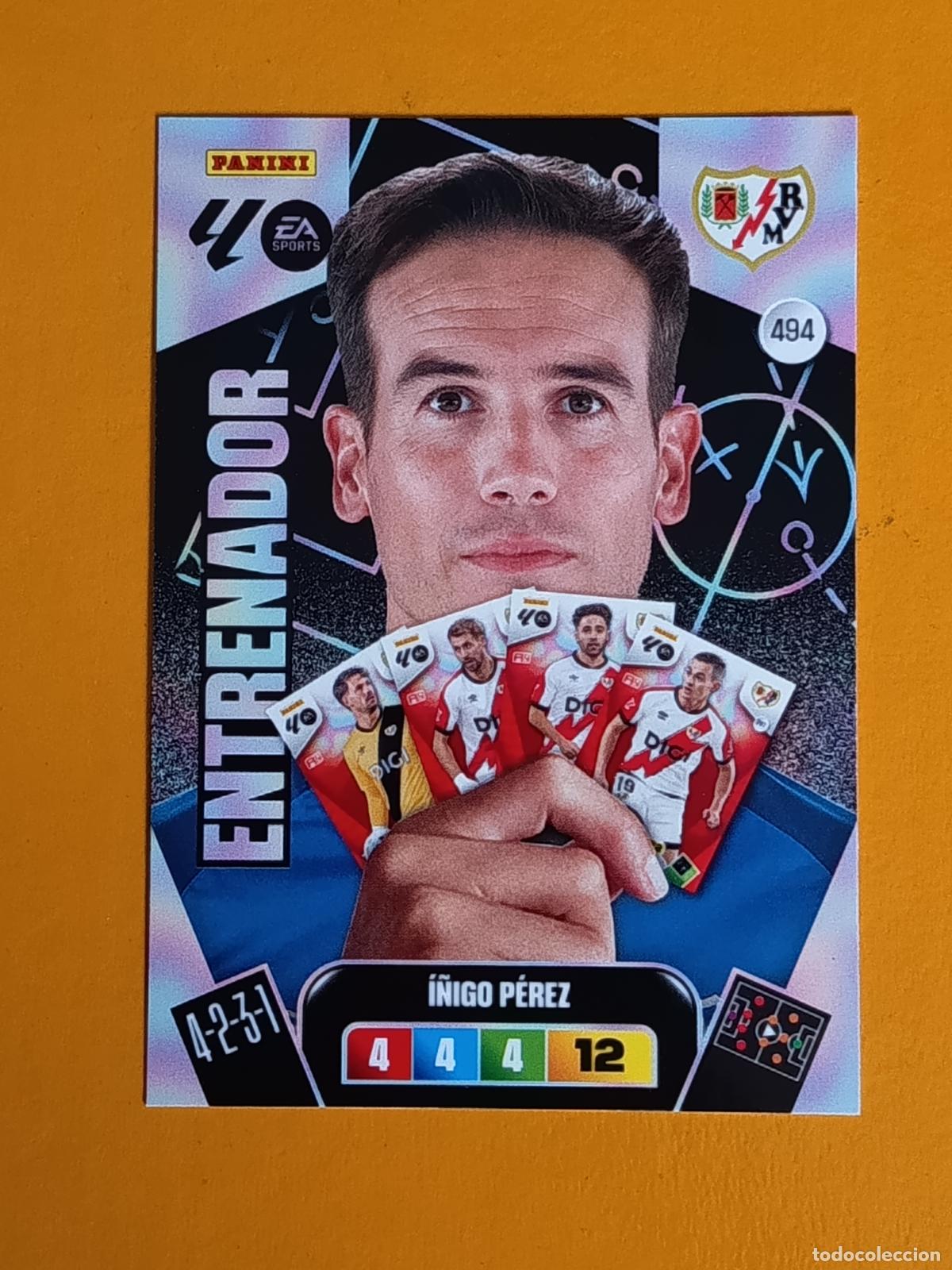 Collectionnisme sportif: 494 &Iacute;&Ntilde;IGO P&Eacute;REZ. PLUS ENTRENADOR. RAYO VALLECANO. ADRENALYN XL 2025-26