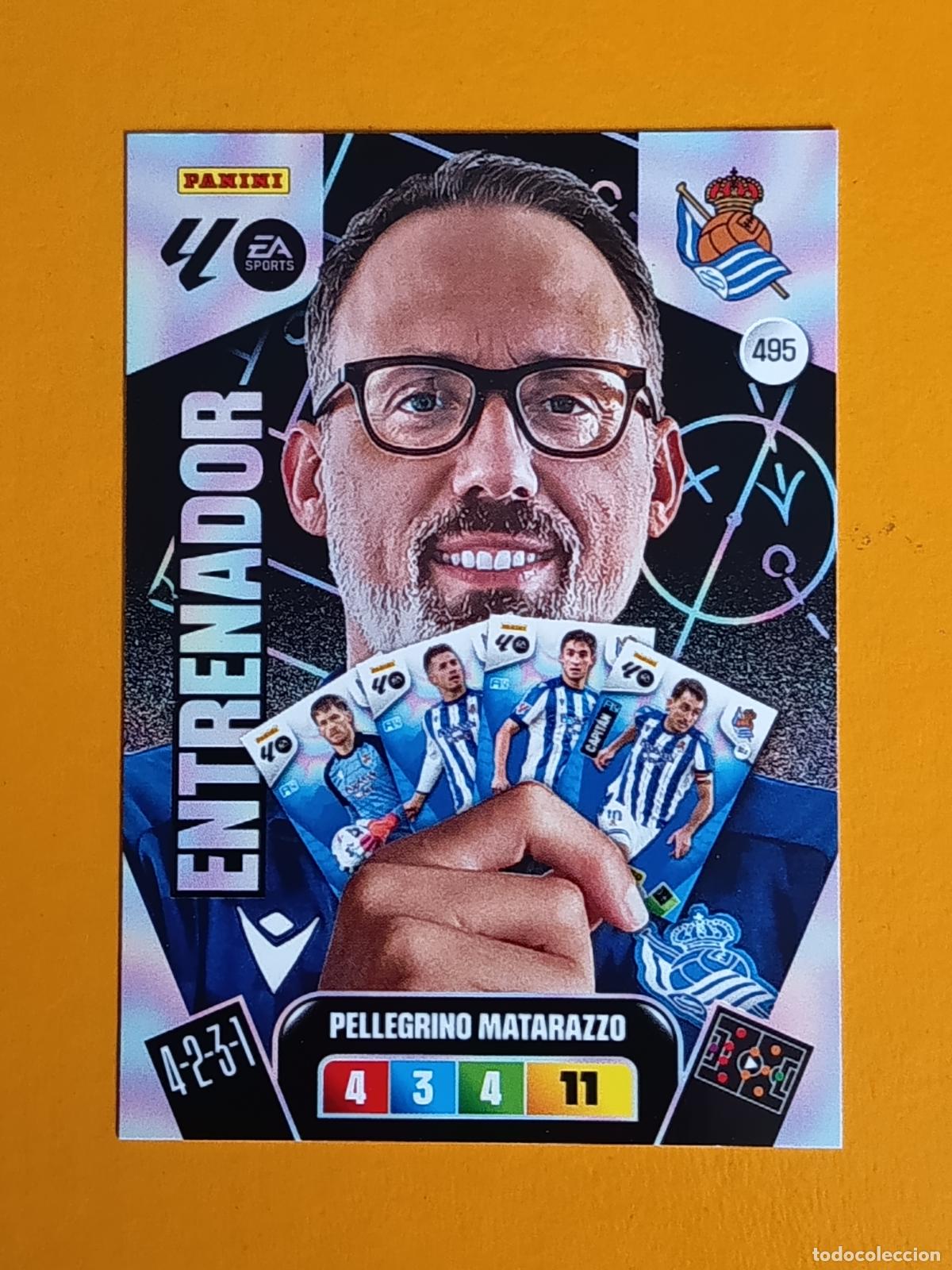 Sports collectibles: 495 PELLEGRINO MATARAZZO. PLUS ENTRENADOR. REAL SOCIEDAD. ADRENALYIN XL 2025-26
