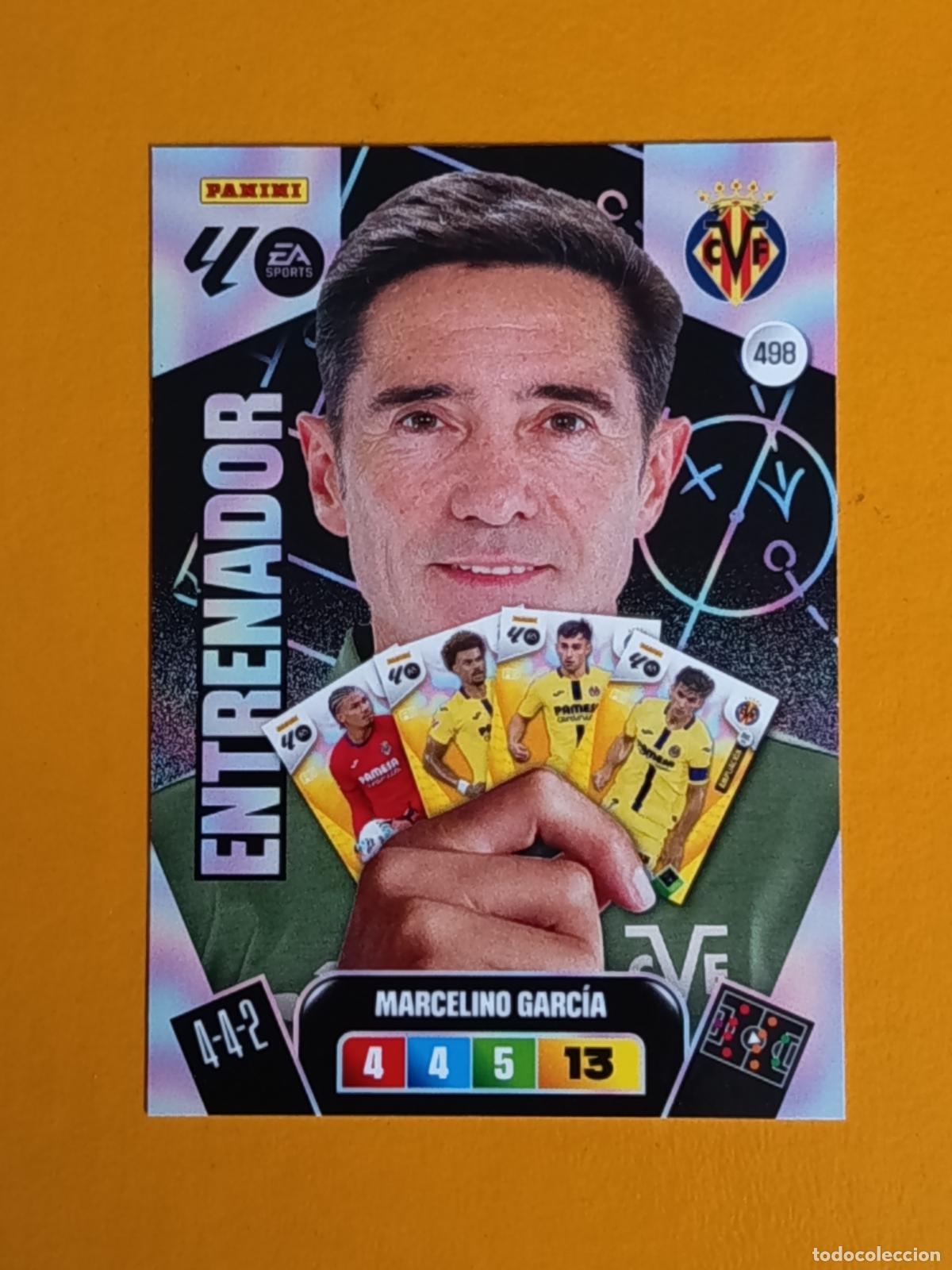 Sports collectibles: 498 MARCELINO GARC&Iacute;A. PLUS ENTRENADOR. VILLARREAL CF. ADRENALYIN XL 2025-26