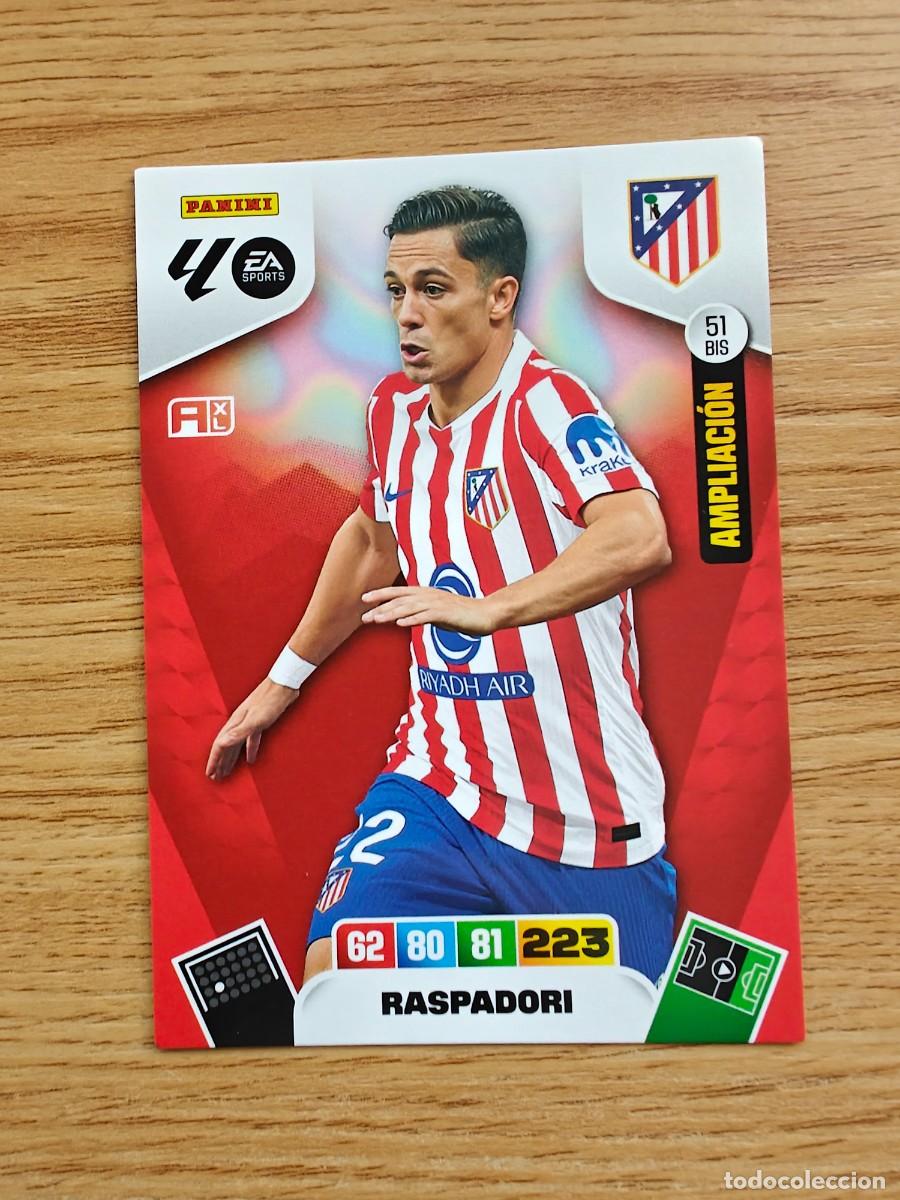 Colecionismo desportivo: 51 BIS Raspadori Actualizacion Adrenalyn XL 25 26 Atletico Madrid Sobre Premium Oro 2025 2026