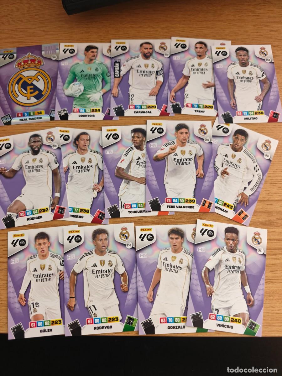 Coleccionismo deportivo: Lote 14 Cromos Adrenalyn XL 25 26 Real Madrid 2025 2026