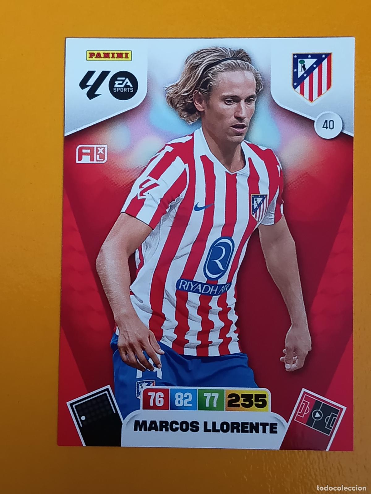 Coleccionismo deportivo: 40 MARCOS LLORENTE. ATL&Eacute;TICO DE MADRID. ADRENALYN XL 2025-26