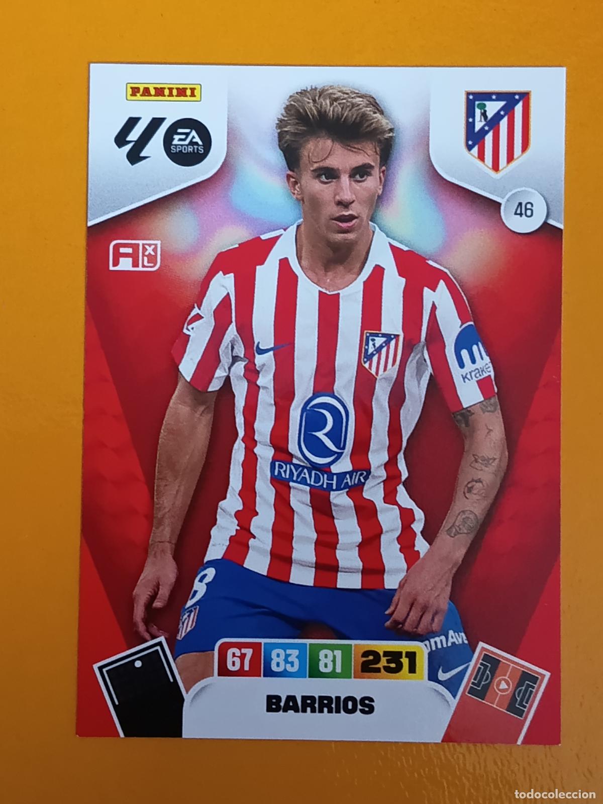 Coleccionismo deportivo: 46 BARRIOS. ATL&Eacute;TICO DE MADRID. ADRENALYN XL 2025-26