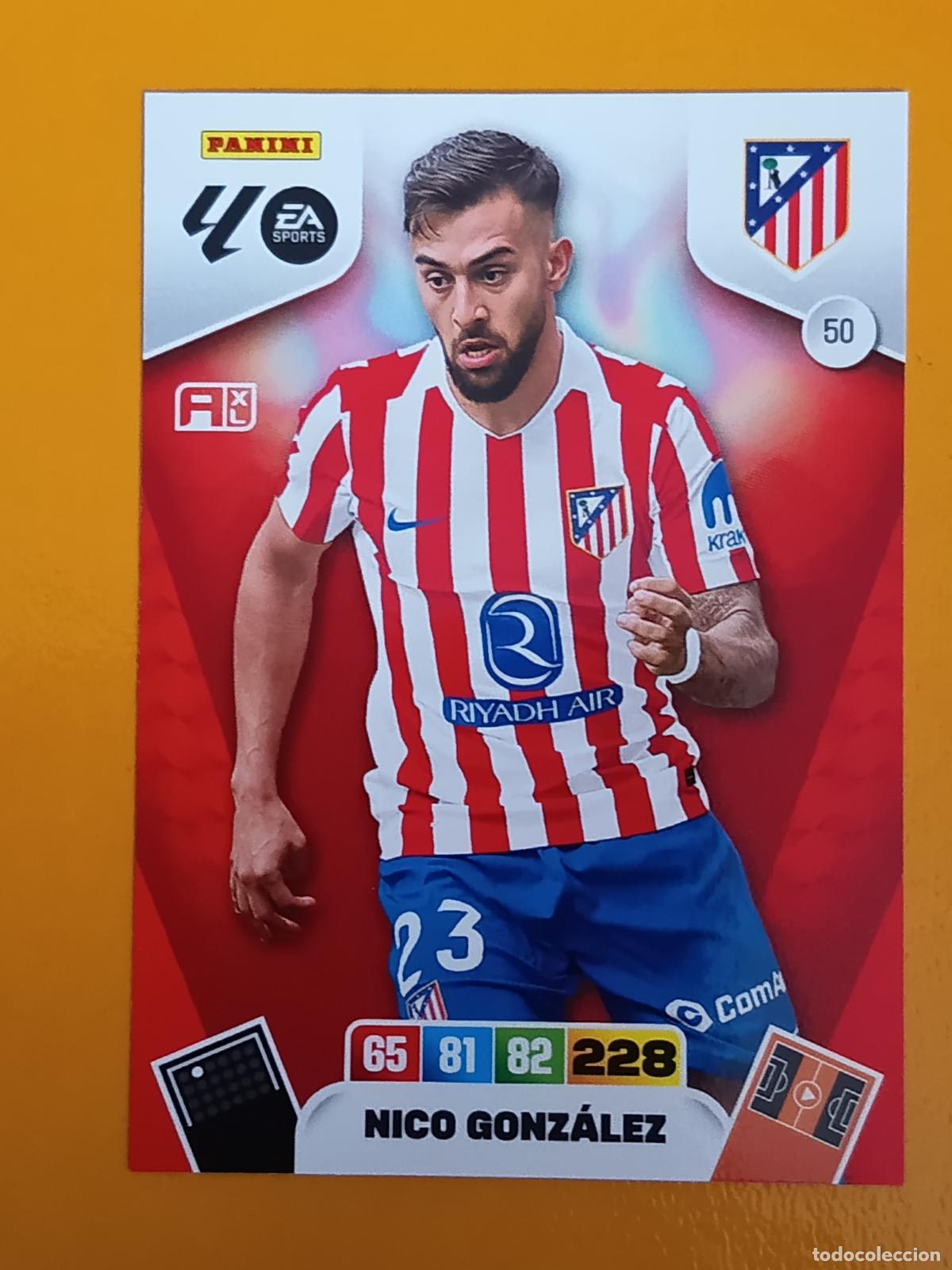 Coleccionismo deportivo: 50 NICO GONZ&Aacute;LEZ. ATL&Eacute;TICO DE MADRID. ADRENALYN XL 2025-26