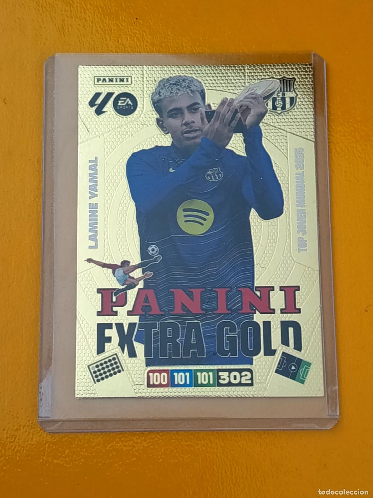 Coleccionismo deportivo: LAMIINE YAMAL PANINI EXTRA GOLD. FC BARCELONA. ADRENALYN XL 2025-26