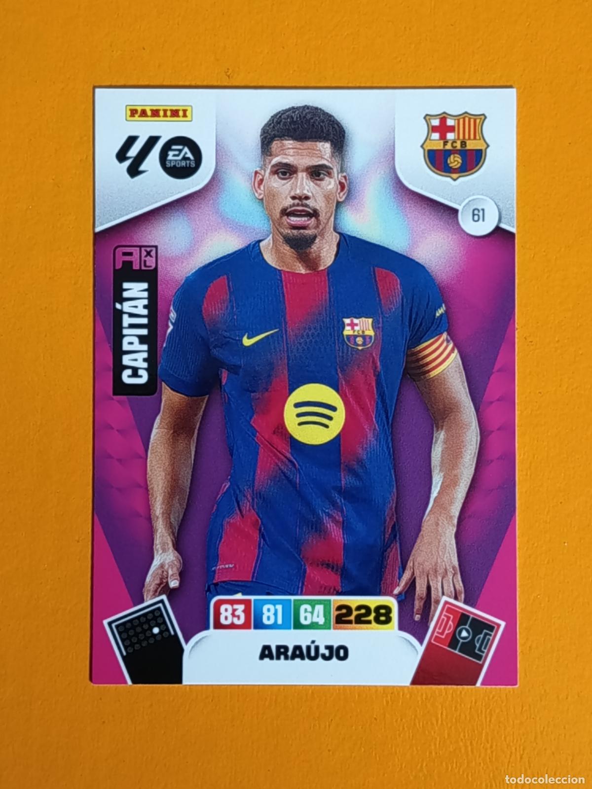 Coleccionismo deportivo: 61 ARA&Uacute;JO. FC BARCELONA. ADRENALYN XL 2025-26