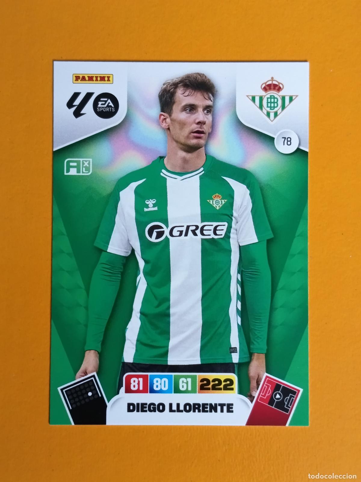 Coleccionismo deportivo: 78 DIEGO LLORENTE. REAL BETIS. ADRENALYN XL 2025-26
