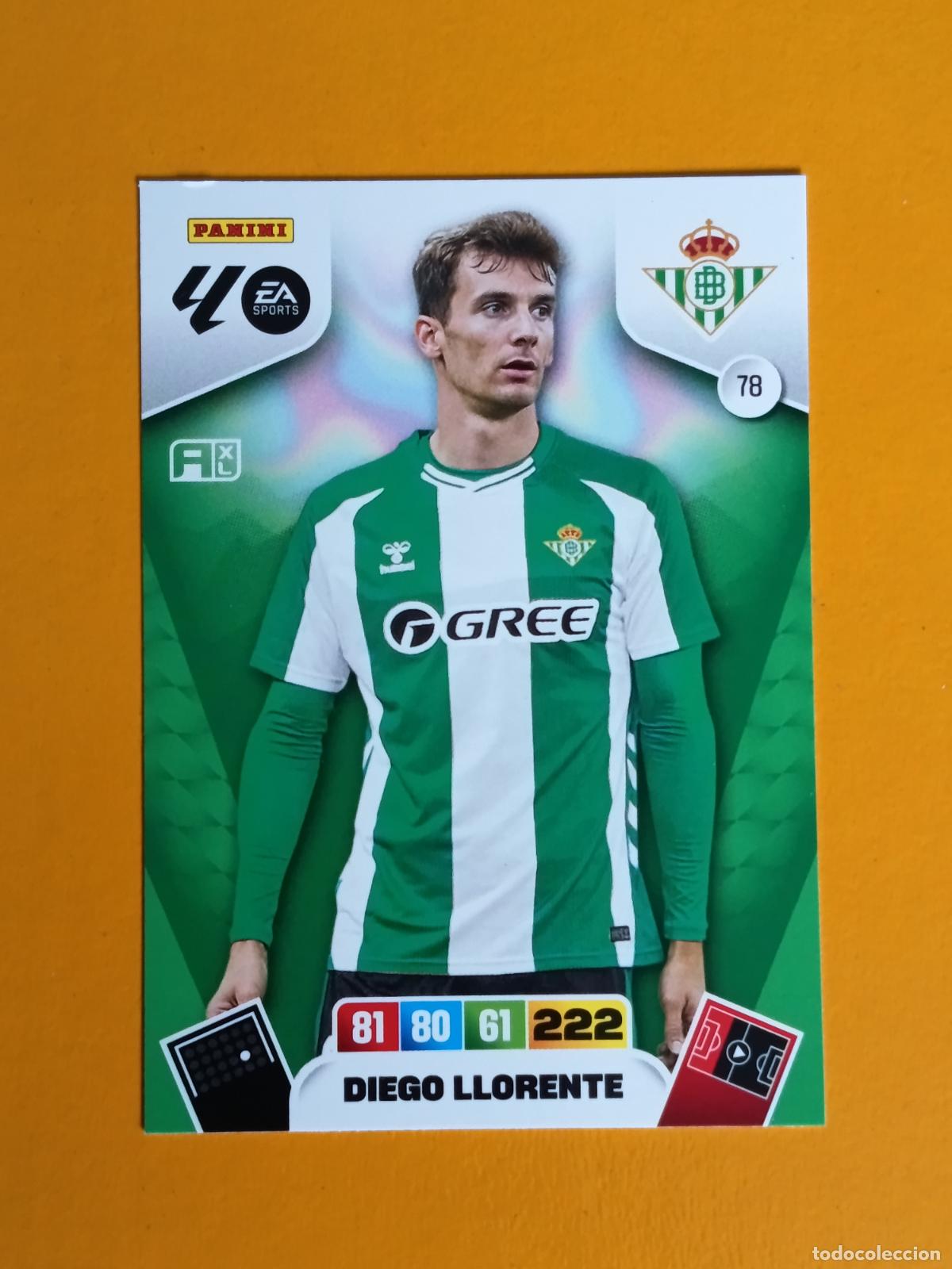 Coleccionismo deportivo: 78 DIEGO LLORENTE. REAL BETIS. ADRENALYN XL 2025-26