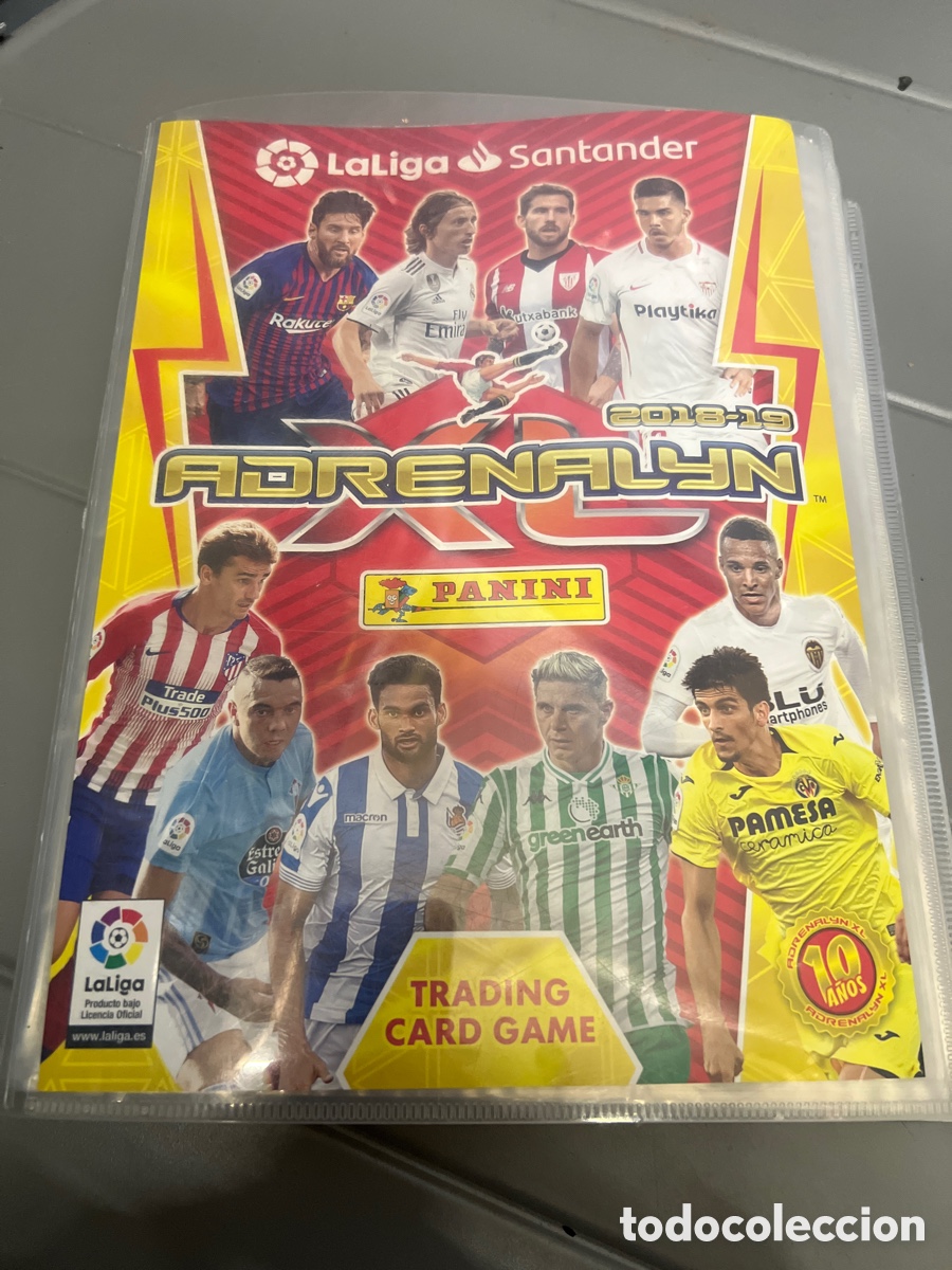 Coleccionismo deportivo: T3/A6/3. &Aacute;LBUM DE CROMOS INCOMPLETO ADRENALYN 2018- 19