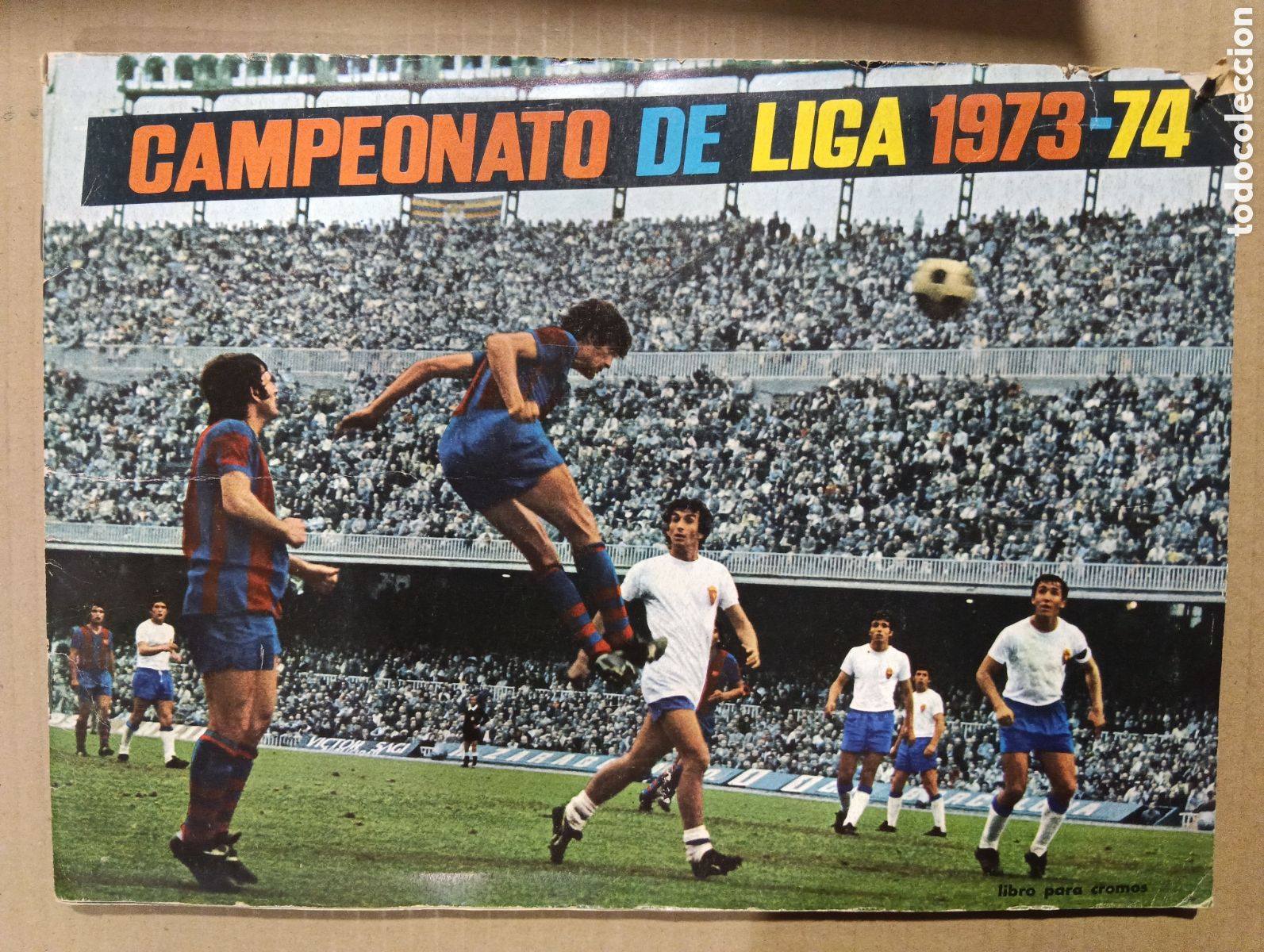 Coleccionismo deportivo: &Aacute;LBUM 1973 74 P&Oacute;STER CENTRAL FALTAN FICHAJES MUY BUEN ESTADO DISGRA