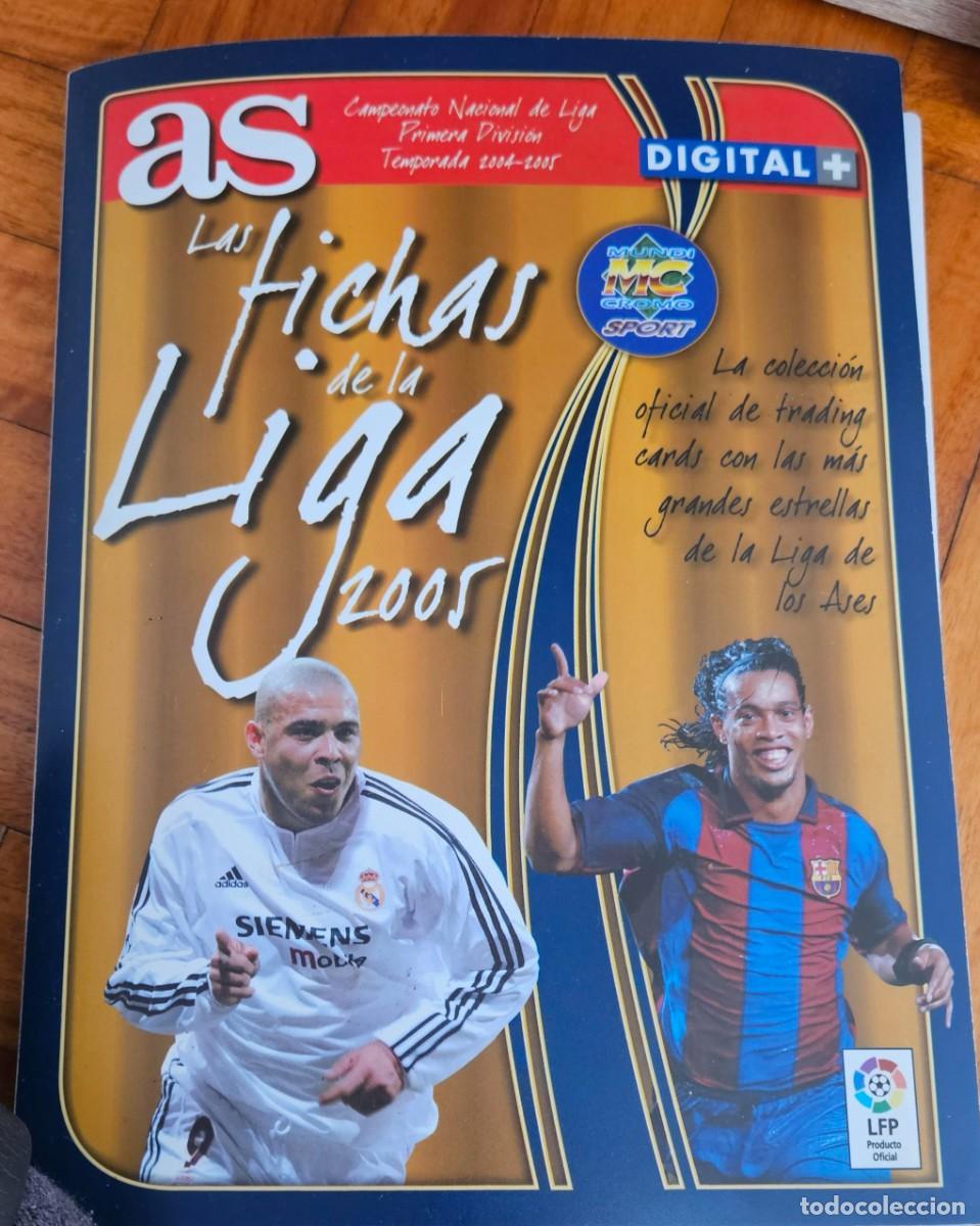 Coleccionismo deportivo: Las fichas de la Liga 2005 Carpeta de As Incompleta faltan 14 cromos