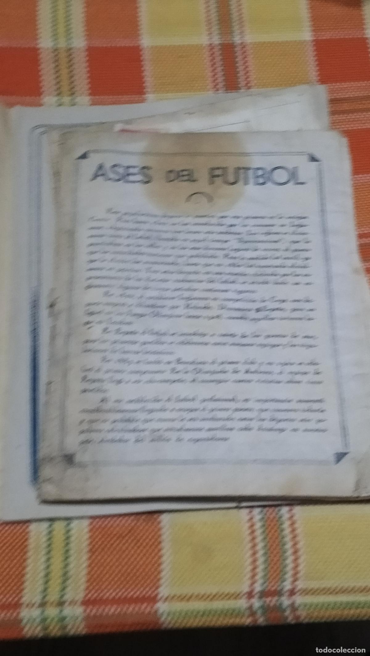 Coleccionismo deportivo: ANTIGUO ALBUN ASES DEL FUTBOL