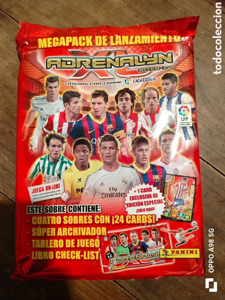 Colecionismo desportivo: Megapack archivador Adrenalyn liga 2013 2014 13 14 Panini cards fichas cromos
