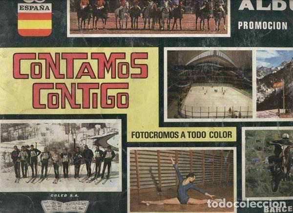 Collezionismo sportivo: Cromos: Album Contamos contigo (album INCOMPLETO y algo fatigado) - Varios