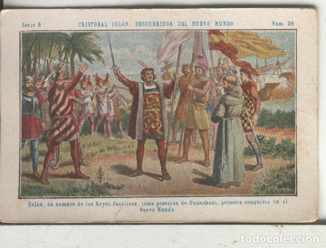 Coleccionismo deportivo: Chocolates Juncosa cromo Cristobal Colon numero 026 - Varios