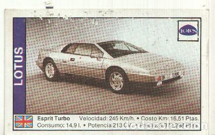 Sports collectibles: CROMO numero 083: LOTUS ESPRIT TURBO - Varios