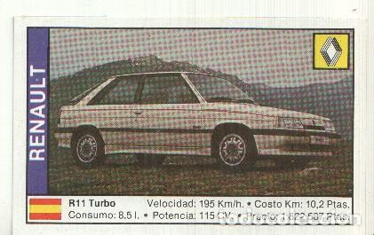 Sports collectibles: CROMO numero 140: RENAULT R-11 TURBO - Varios