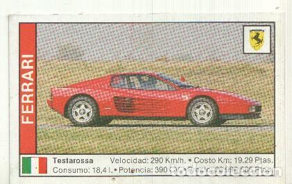 Collectionnisme sportif: CROMO numero 049: FERRARI TESTAROSSA - Varios