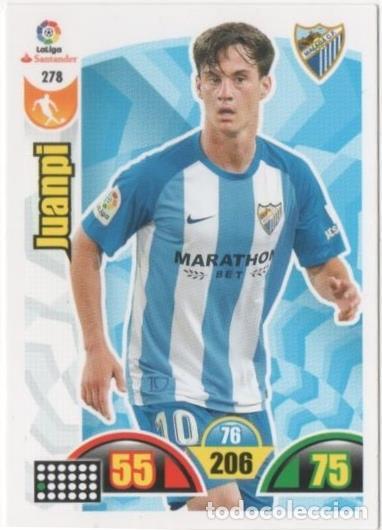 Collectionnisme sportif: Cromo E00779: Album 2-Trading Car Game 2017-18, Juanpi: M&aacute;laga C.F. Medio - LFP