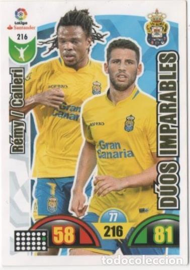 Colecionismo desportivo: Cromo E00736: Album 2-Trading Car Game 2017-18, R&eacute;my-Calleri-D&Uacute;OS IMPARABLES: U.D. Las Palmas. Delan