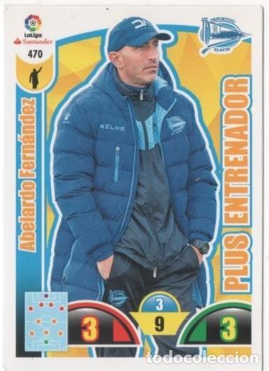 Colecionismo desportivo: Cromo E00911: Album 2-Trading Car Game 2017-18, Abelardo Fern&aacute;ndez-PLUS ENTRENADOR: D. Alav&eacute;s - LFP